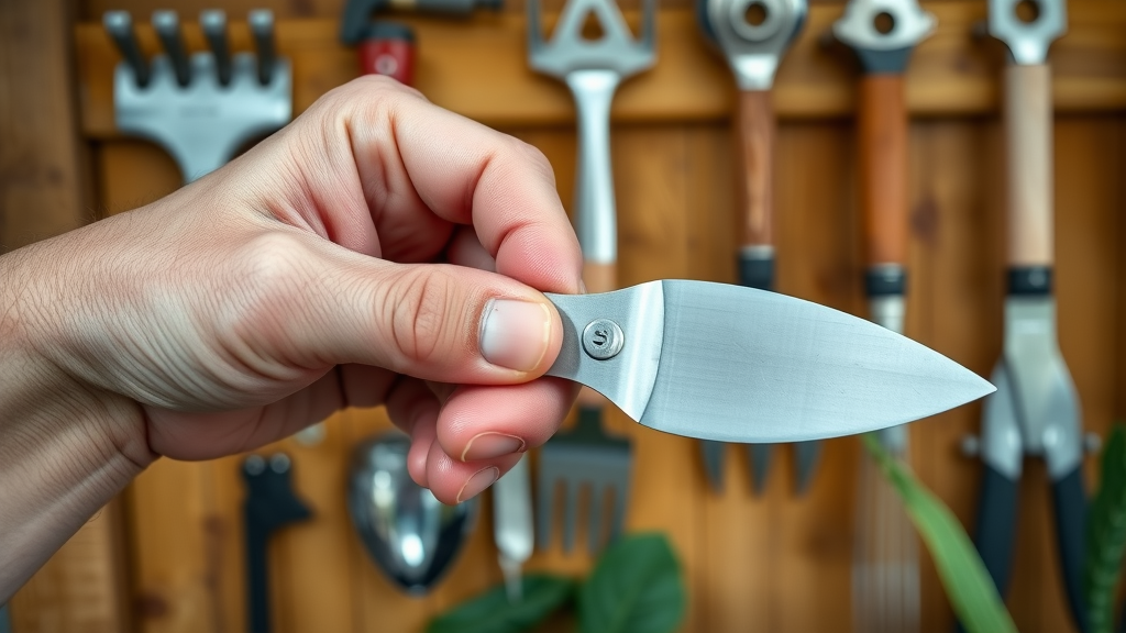 Close up of premium stainless steel gardening tools; picking the right gardening tools